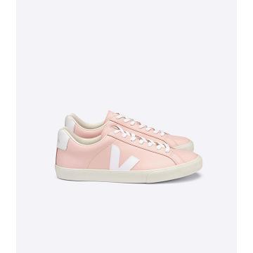 Veja ESPLAR LEATHER Sneakers Dames Roze | BE 615CTV